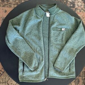 The North Face Olive Full-Zip Fleece Jacket